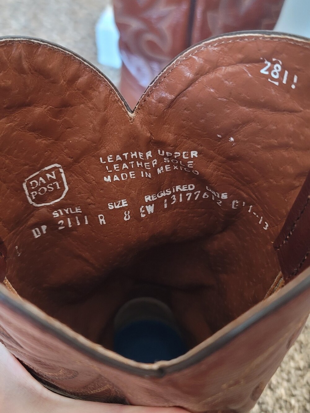 Dan Post Brown Western Boots - Picture 3 of 6
